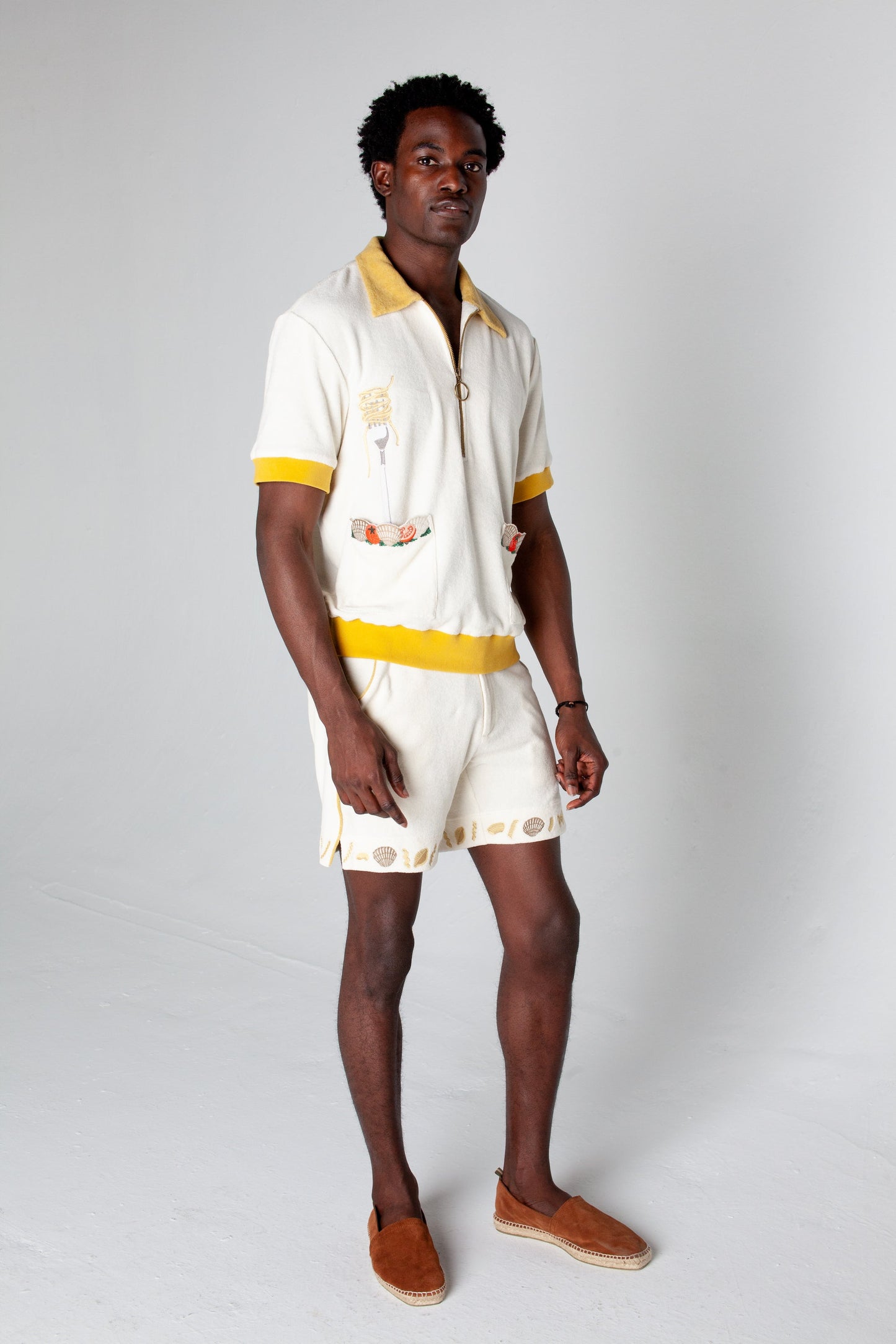 ‘Vongole!’ Cabana Shorts (Terrycloth)