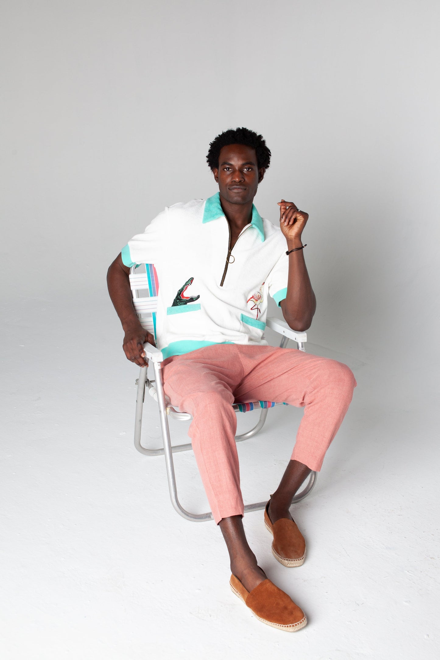 'Flamingo Tartare' Cabana (White)