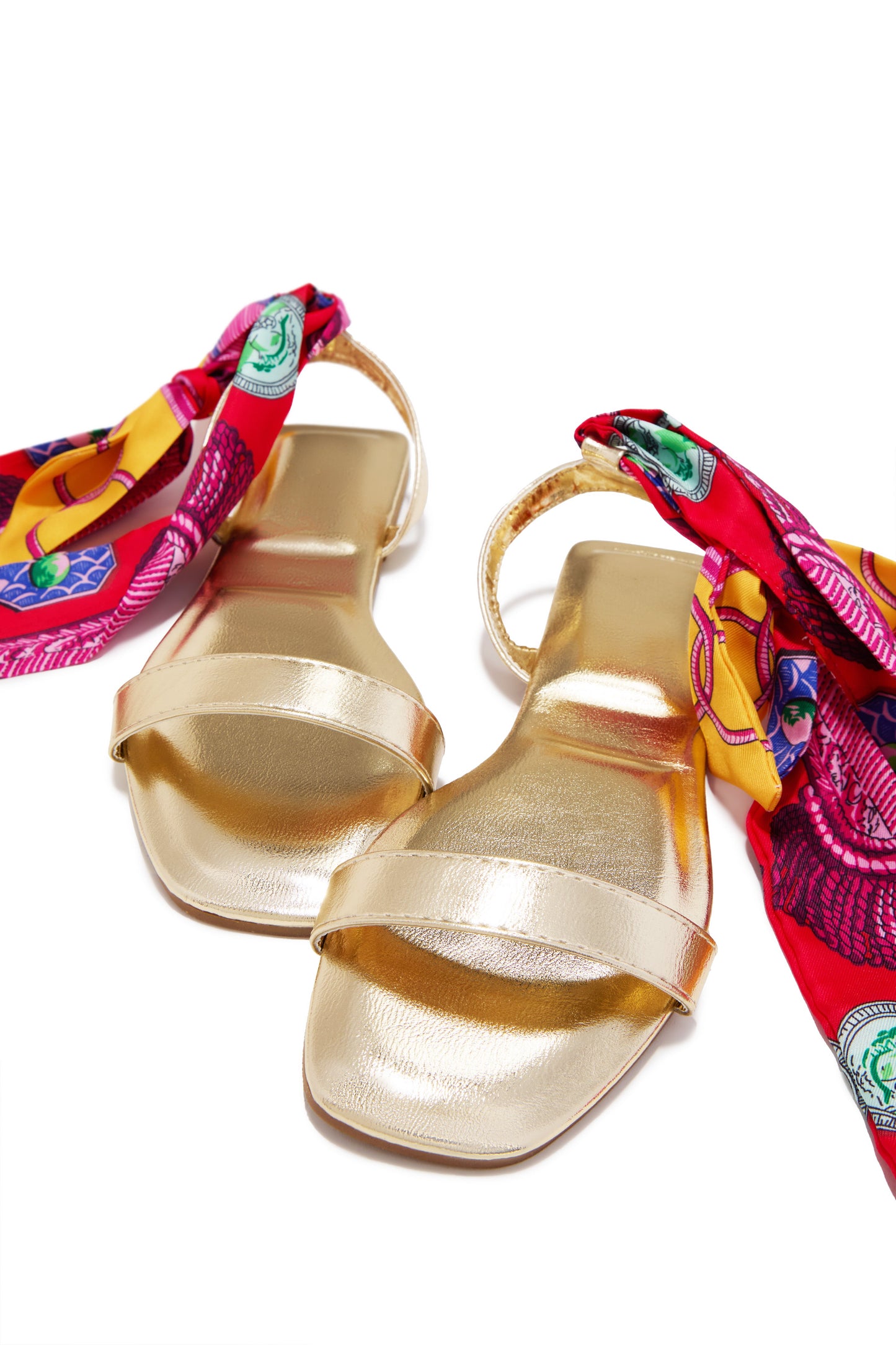 Tropicana Lace Up Sandals - Gold