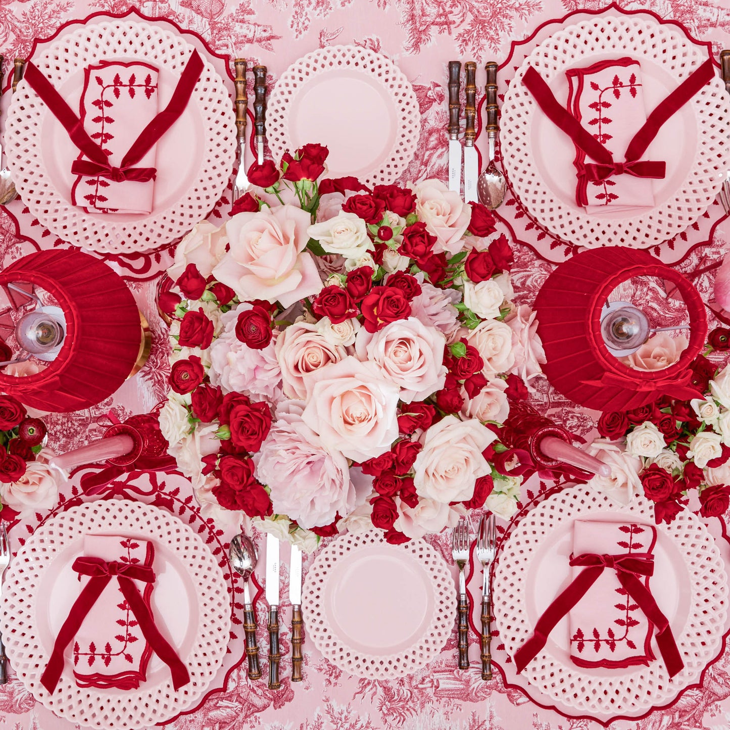 Pink Basketweave Starter Plate