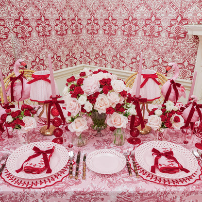 Pink Basketweave Starter Plate