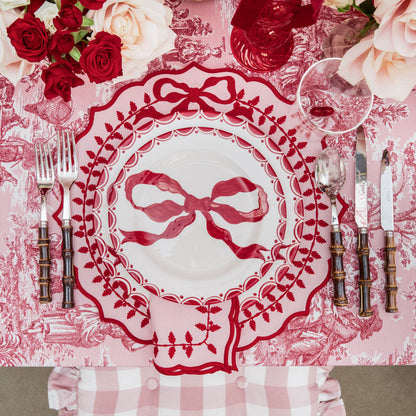 Marilyn Red Bow Starter Plates (Set of 4)