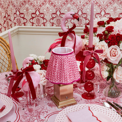 Raspberry Lotus Lampshade (18cm)