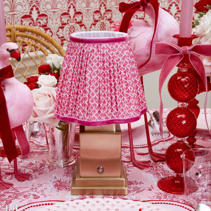 Raspberry Lotus Lampshade (18cm)