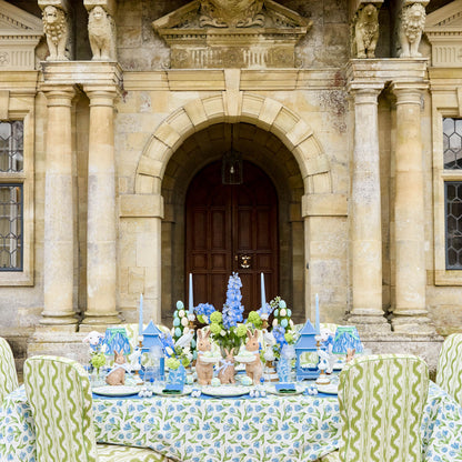 Blue Lily of the Valley Linen Placemats & Napkins (Set of 4)