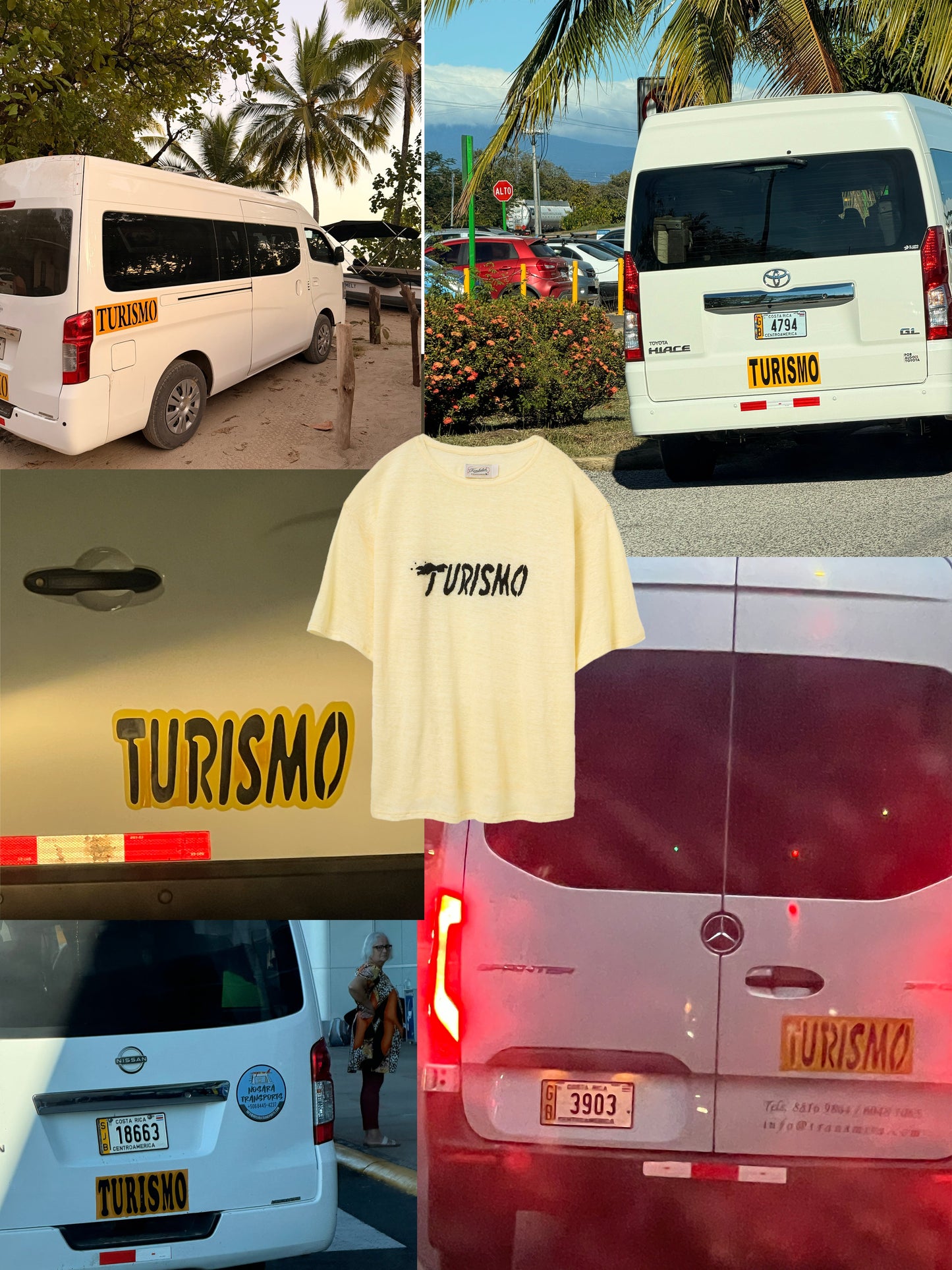 ‘Turismo’ Linen Tee (Yellow)