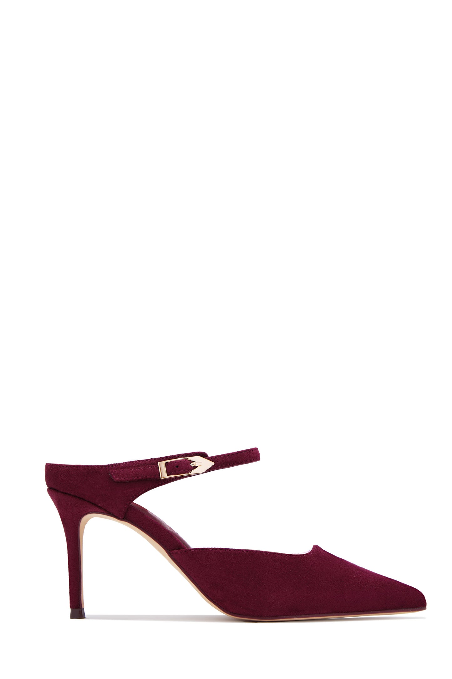 Kaley Mule Heel Pumps - Wine