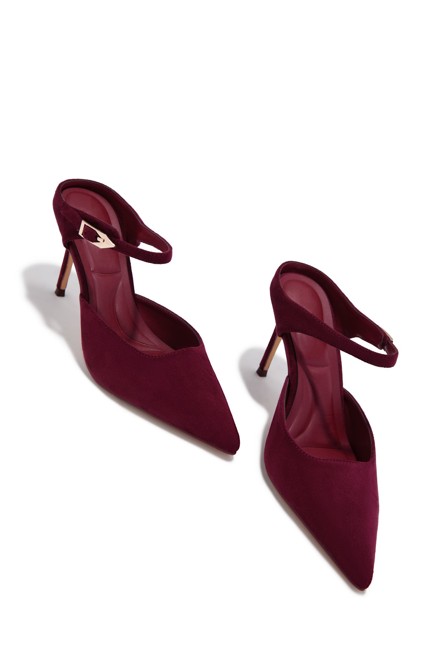Kaley Mule Heel Pumps - Wine