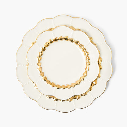 Gold Laurel Dinner Plate