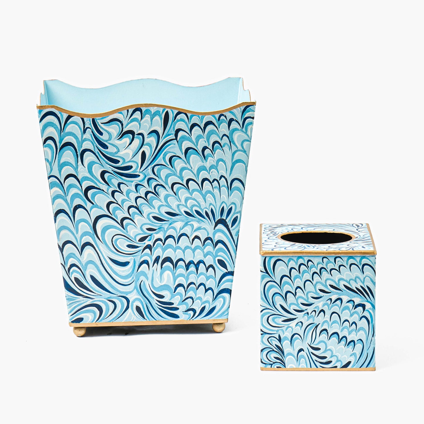 Blue Marble Tissue Box