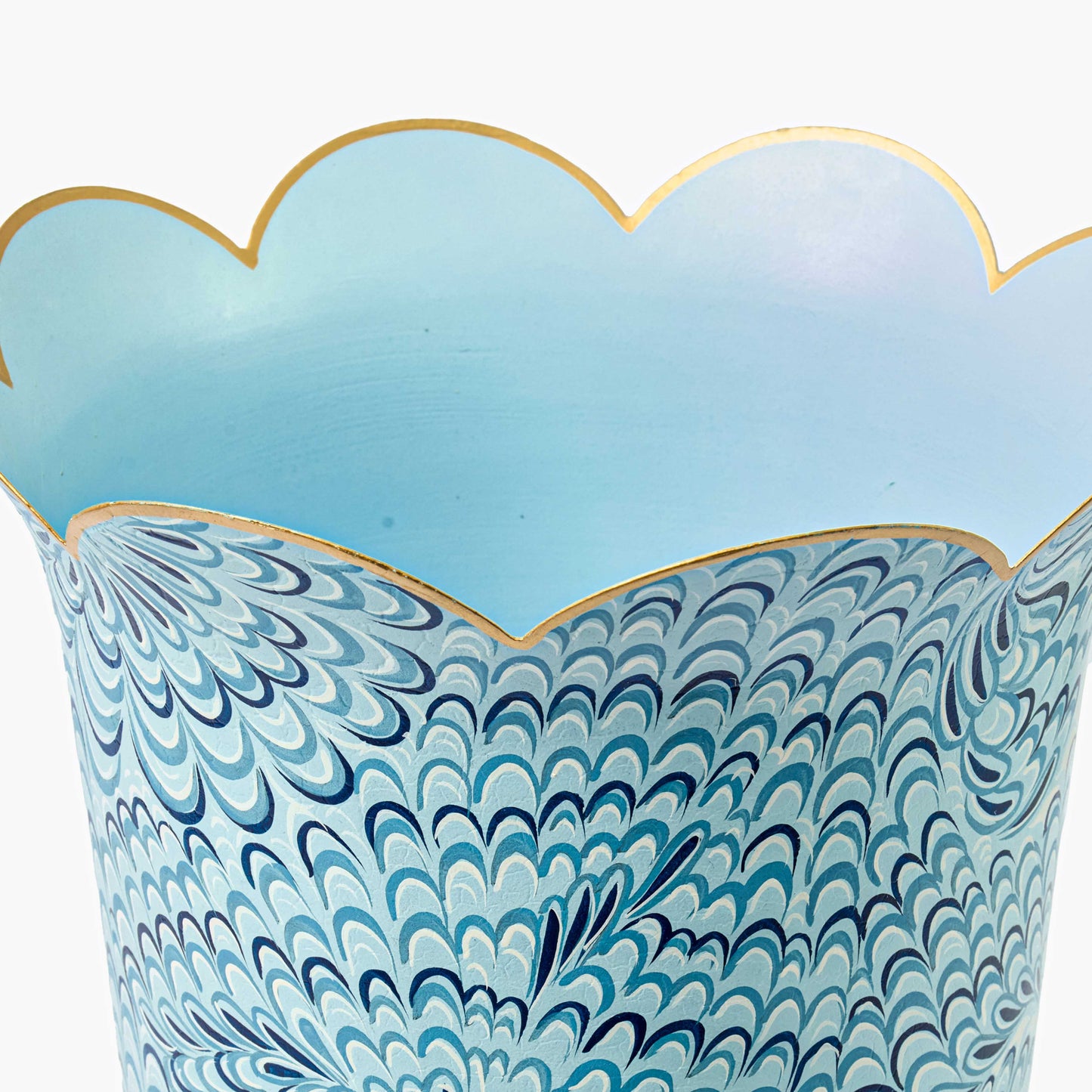 Blue Marble Urn & Pedestal