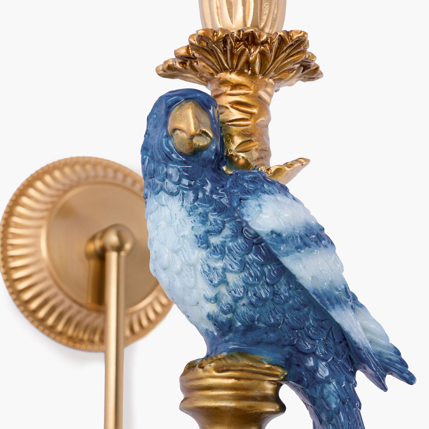 Pair of Blue Parrot Rechargeable Wall Lights