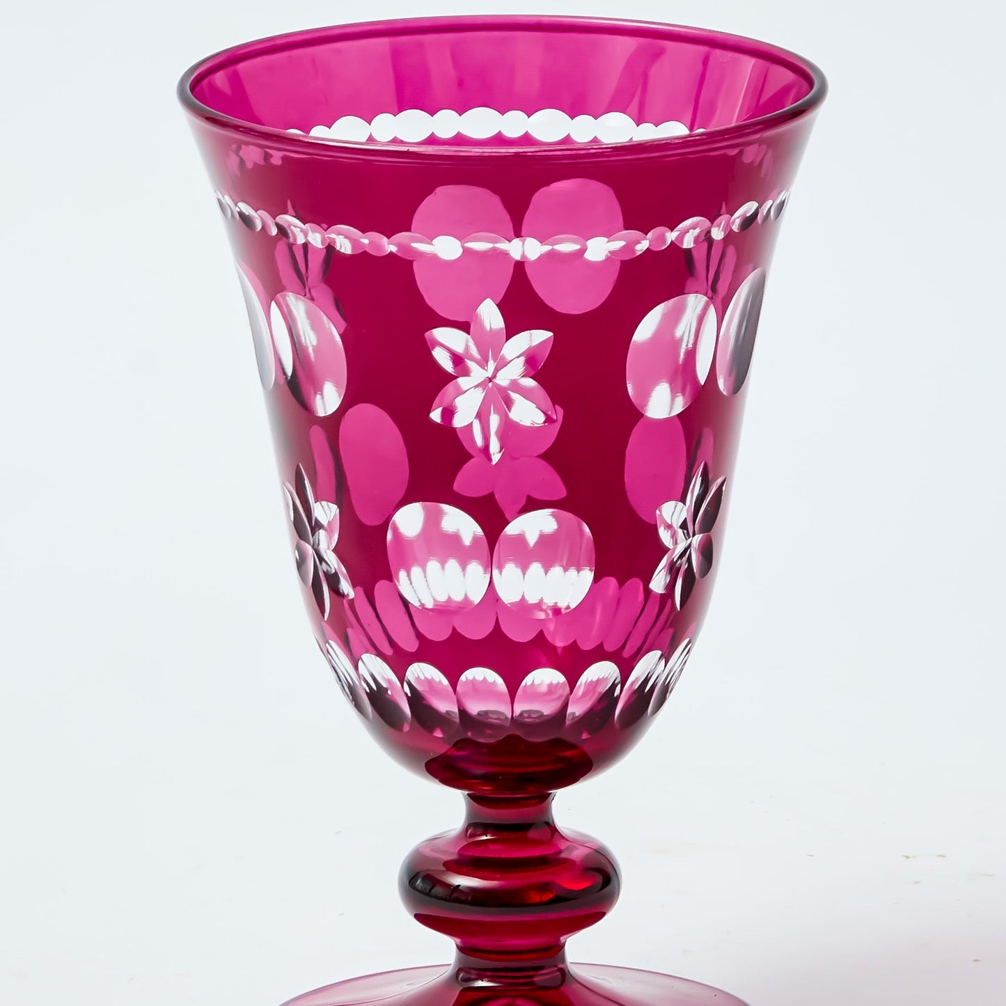 Aubergine Anita Engraved Wine Glasses (Set of 4)