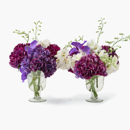 Astrid Engraved Glass Vase (Pair)