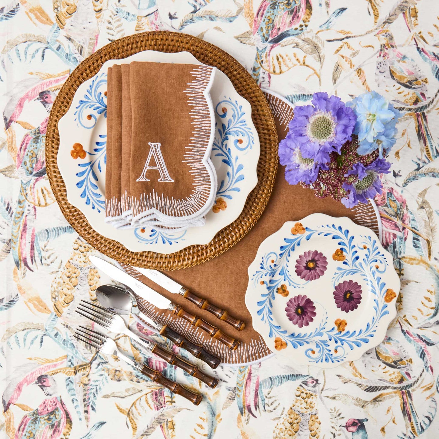 Fall Shaded Pheasant Tablecloth