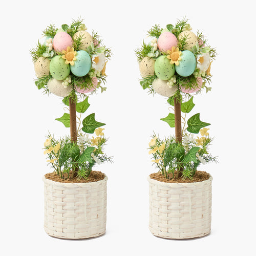 Potted Easter Egg Tree (Pair)