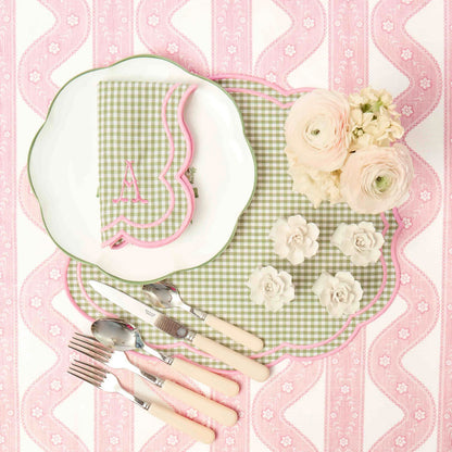 Green & Pink Eloise Gingham Napkins (Set of 4)