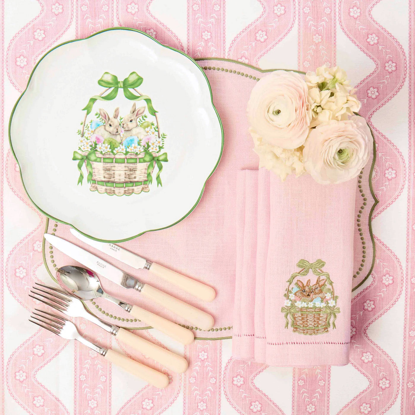Pink Theodora Tablecloth