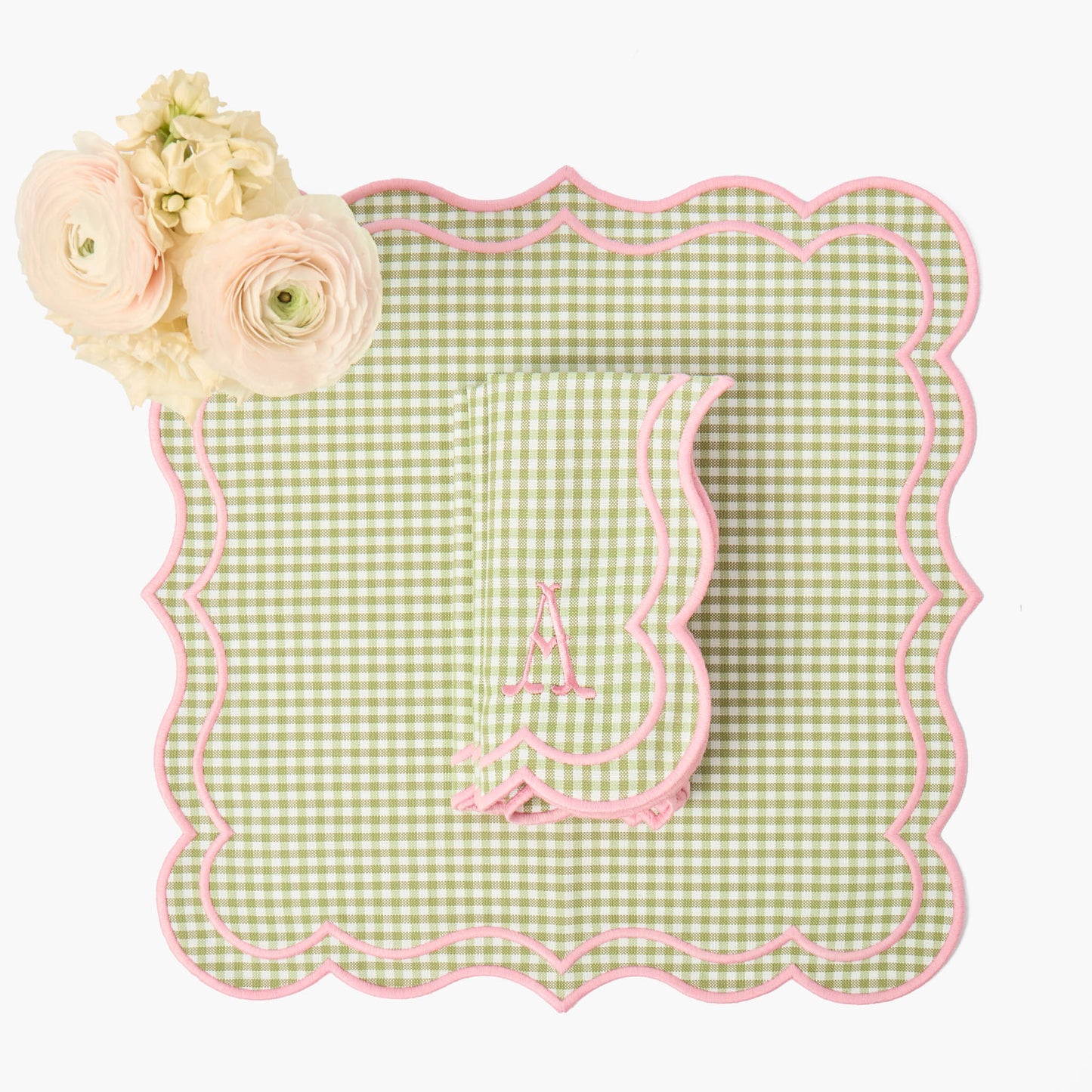 Green & Pink Eloise Gingham Napkins (Set of 4)