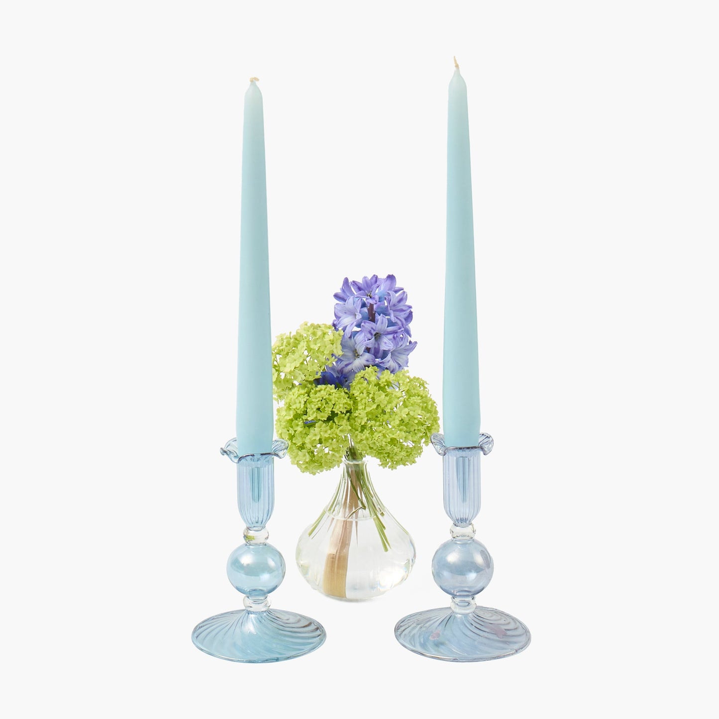 Blue Small Eden Candle Holders (Pair)
