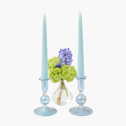 Blue Small Eden Candle Holders (Pair)