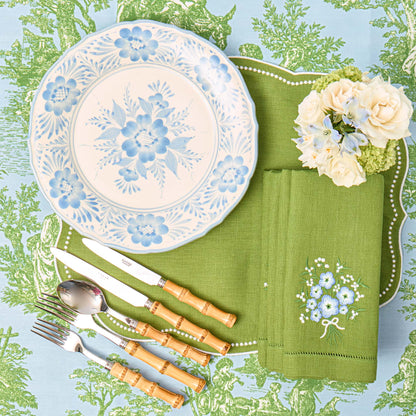 Blue Pandora Starter & Dinner Plates (Set of 8)