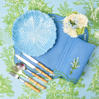Blue Serena Cabbage Dinner Plate