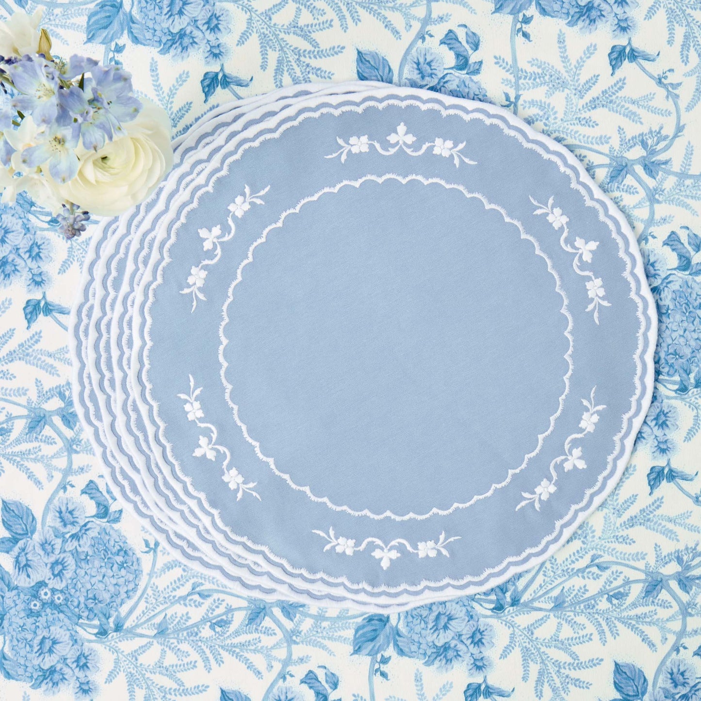 Blue Sienna Placemats & Napkins (Set of 4)