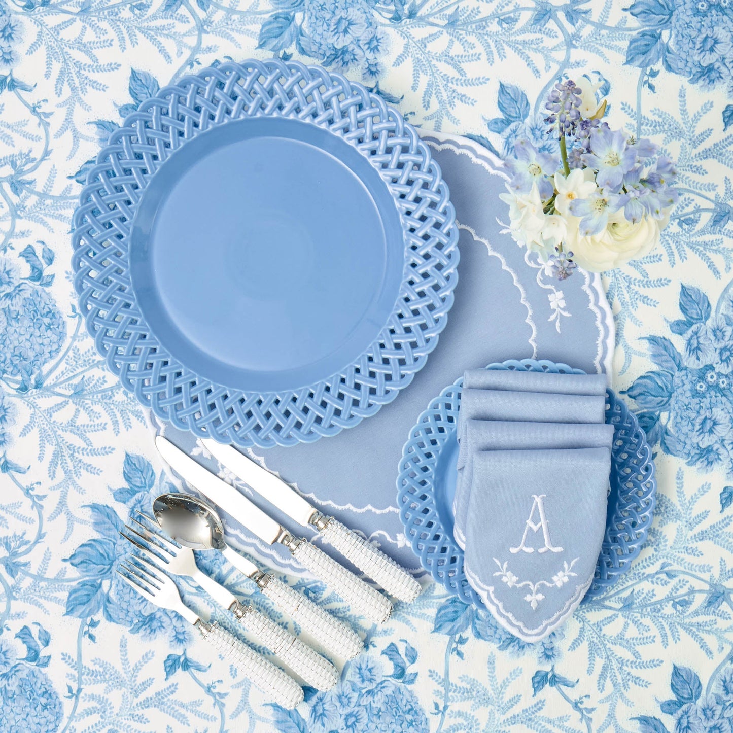 White Rattan Cutlery (5 Piece)