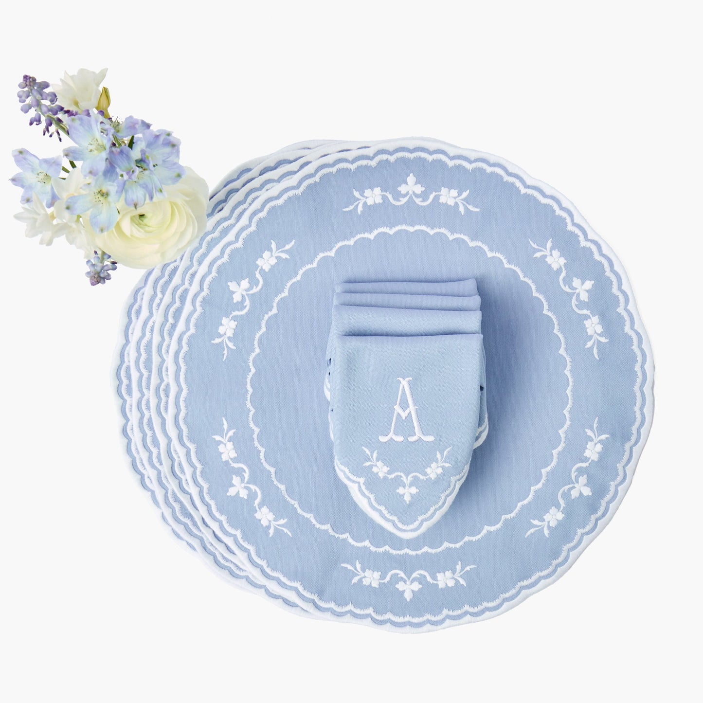 Blue Sienna Placemats & Napkins (Set of 4)