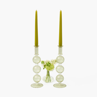 Olive Camille Candle Holders (Pair)