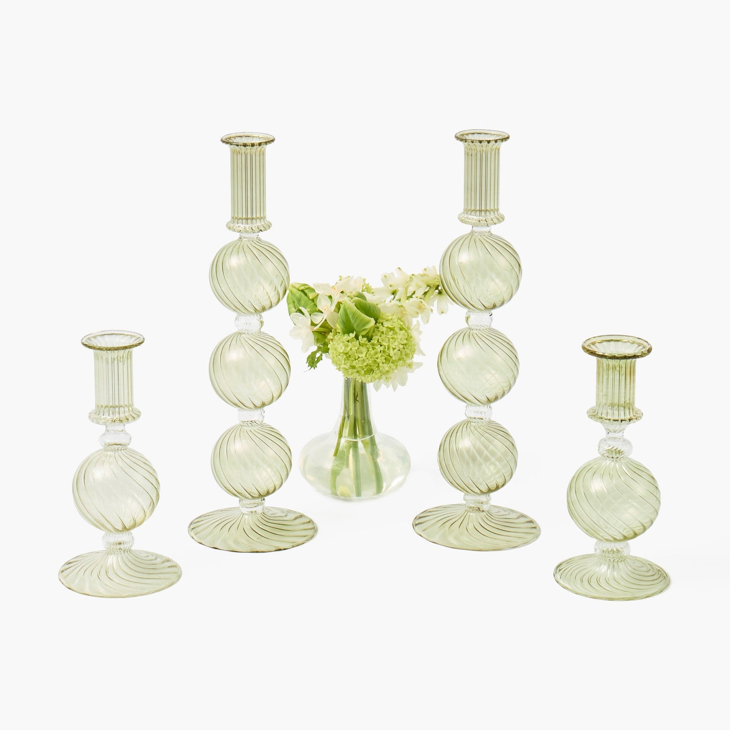 Olive Camille Candle Holders (Pair)