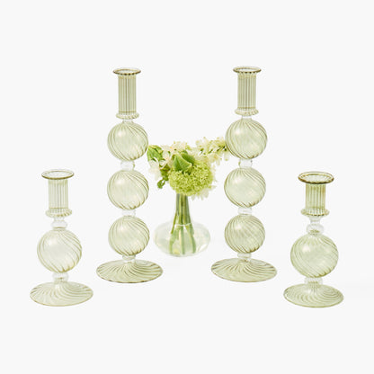 Olive Camille Candle Holders (Pair)