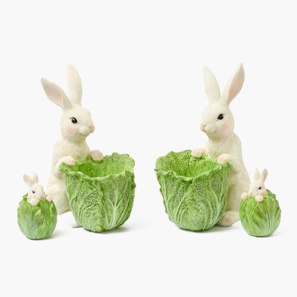 Cabbage Bunny Bowls (Pair)