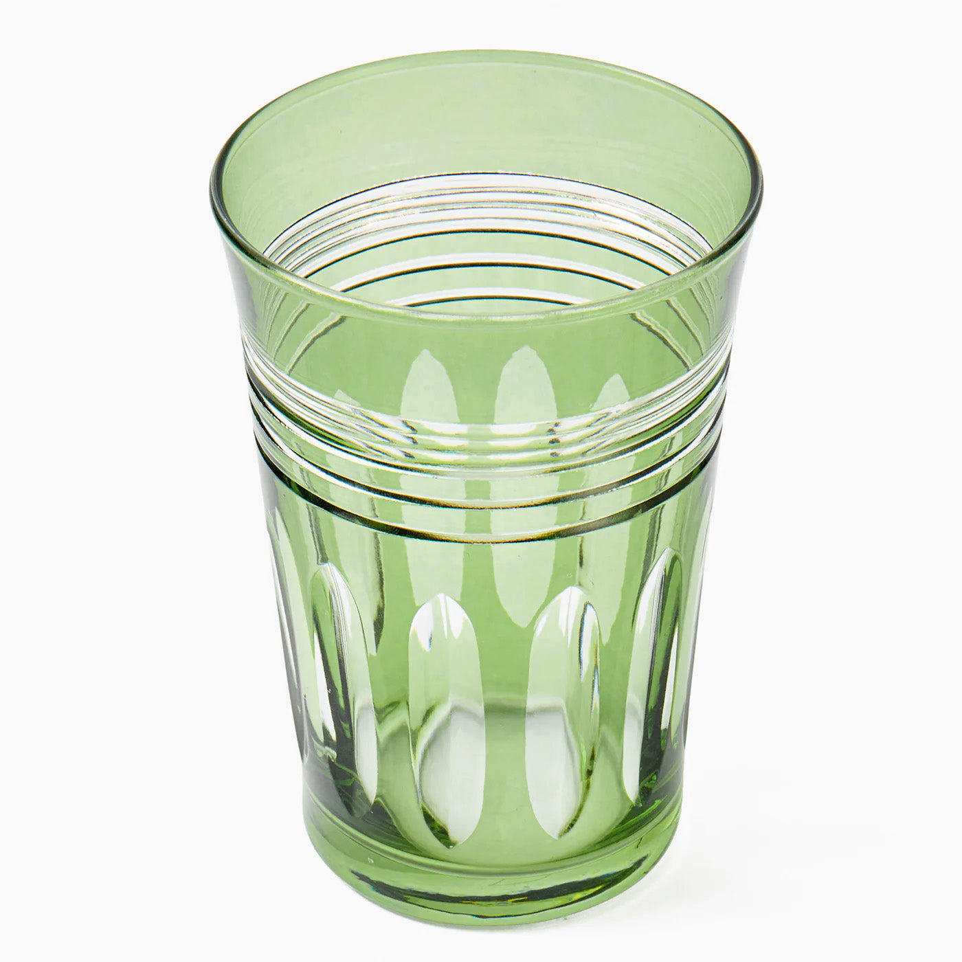 Green Sylvie Engraved Glassware (Set of 8)