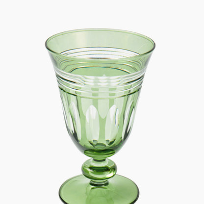 Green Sylvie Engraved Glassware (Set of 8)