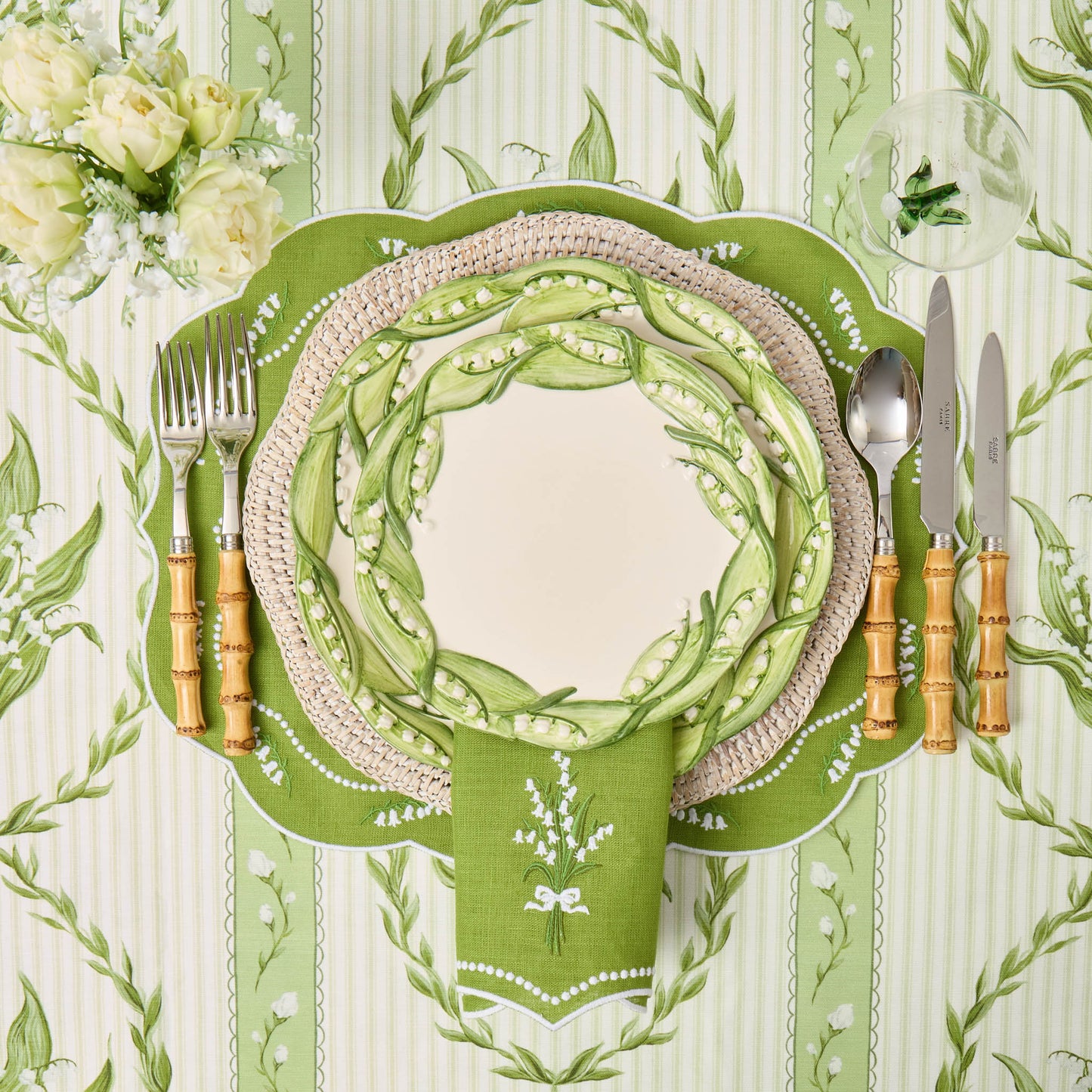 Lily of the Valley Dinner Plates (Set of 4)