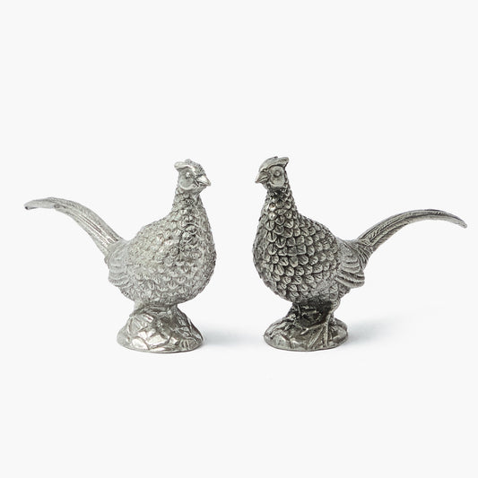 Pheasant Pewter Salt & Pepper Shakers