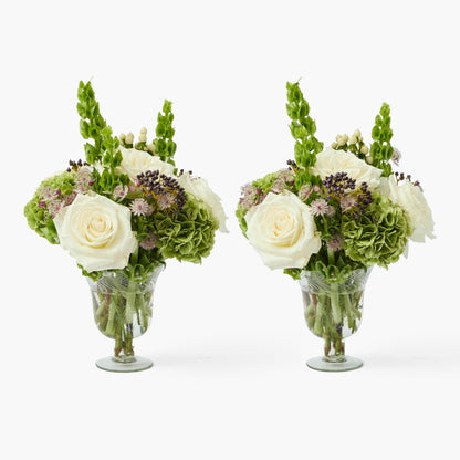 Astrid Engraved Glass Vase (Pair)