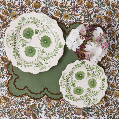 Green & Brown Charlotte Placemats (Set of 4)