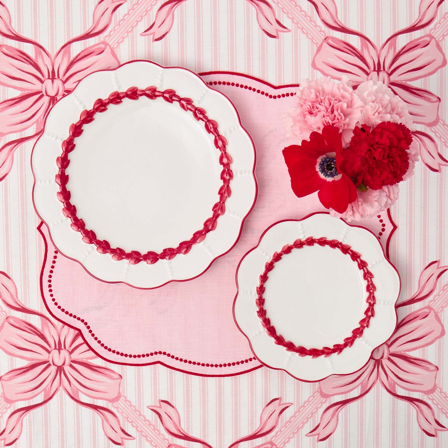 Pink Audrey Bow Tablecloth