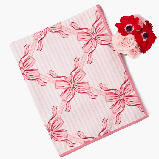 Pink Audrey Bow Tablecloth