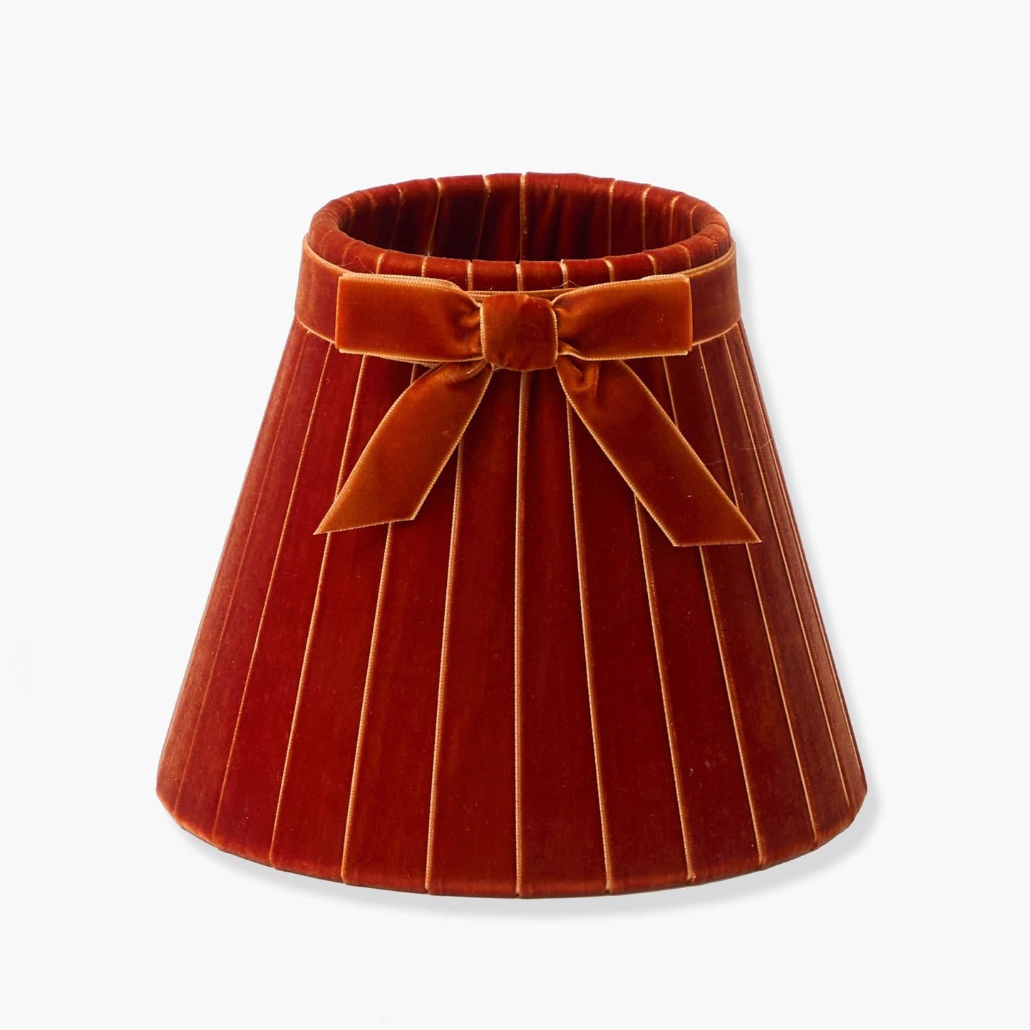 Edie Rechargeable Lamp with Orange Velvet Bow Shade (18cm)