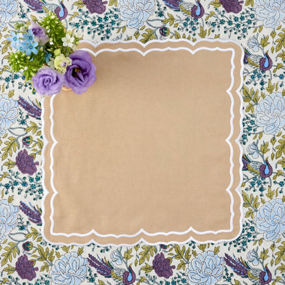 Sand Fleur Placemats & Napkins (Set of 4)
