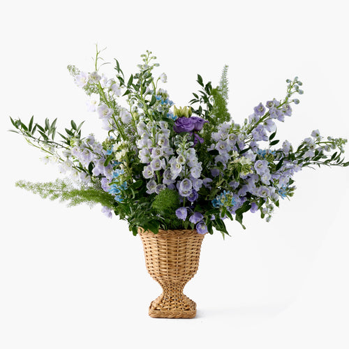 Small Bettina Rattan Urn Vase
