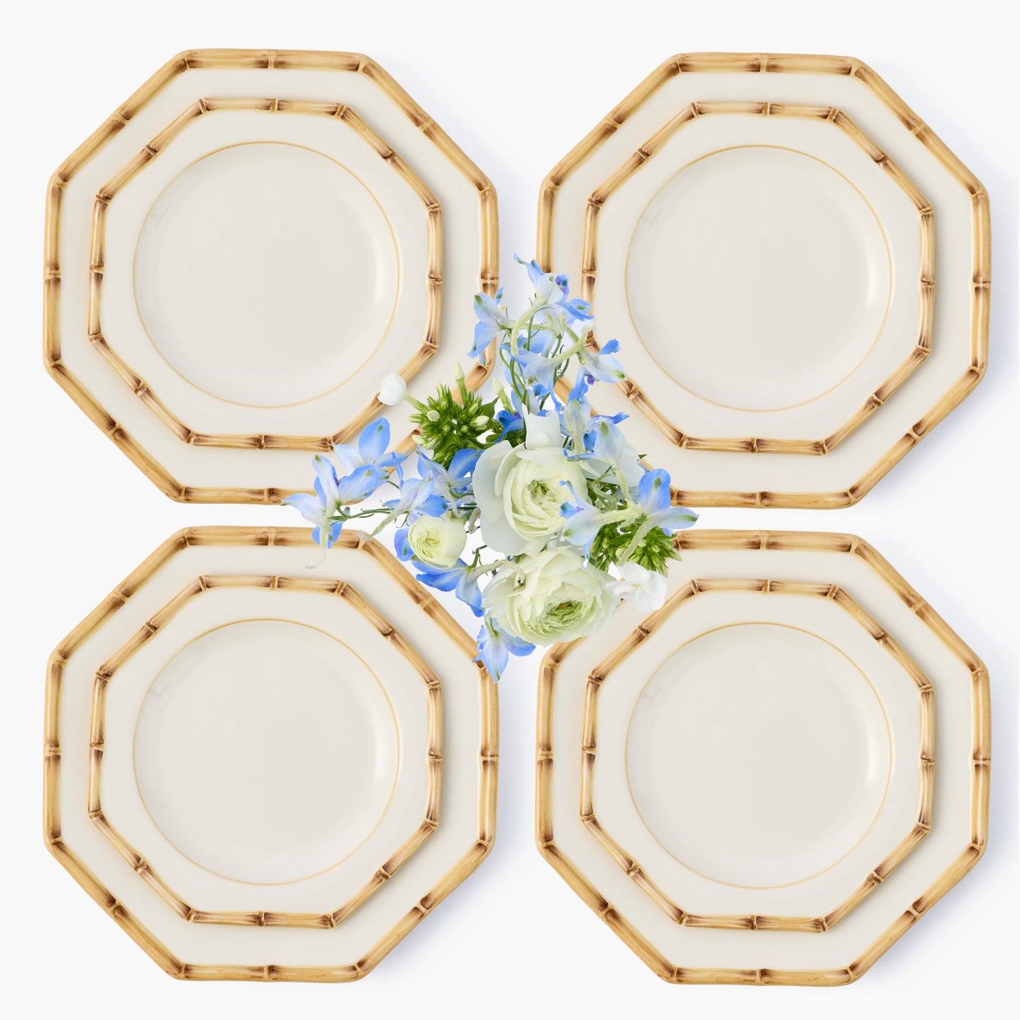 Isabel Bamboo Dinner & Starter Plates (Set of 8)