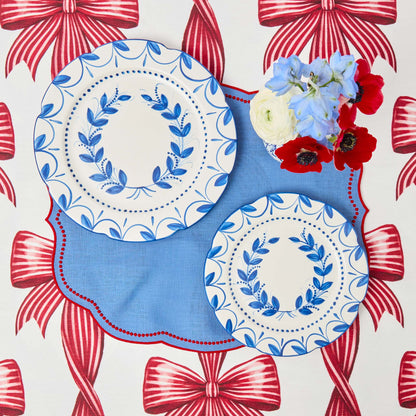 Elizabeth Blue Garland Dinner & Starter Plates (Set of 8)