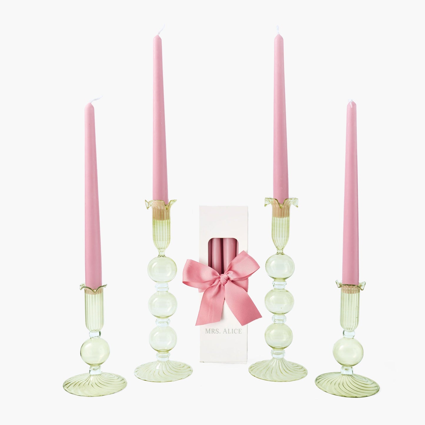 Pink Candles (Set of 8)