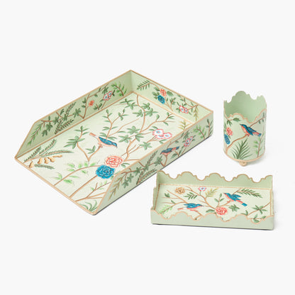 Chinoiserie Tole Letter Tray