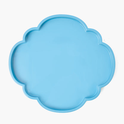 Small Blue Lacquer Cloud Tray